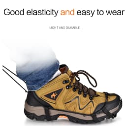 24 Ice Gripper Spike Grips Cleats For Snow Climbing Hiking шипы для обуви taca Teeth Ice Gripper For Shoes Women Men Crampons