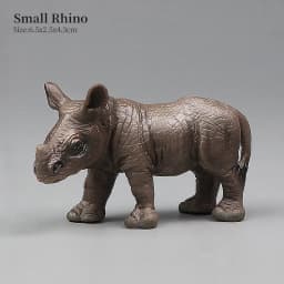 Simulation Wild Animal Model Rhino Indian Rhinoceros PVC Home Ornament Animal Educational Toy For Kids Gift