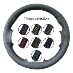 Customized Car Steering Wheel Cover For Peugeot E-208 2020 508 208 3008 4008 5008 Car Accessories Hand-sewn Steering Wrap