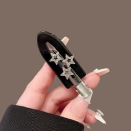 Korean Ins Style Hair Clip Glitter Diamond Stars Design Y2K Fashion Side Clip Bangs Hairpin Hair Accessories Headwear Metal Clip