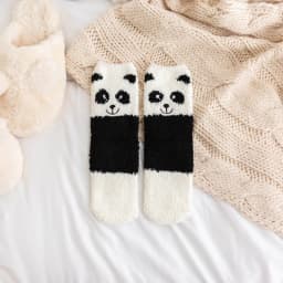 Lovely Cartoon Animals in Autumn and Winter Cat pig panda Sleeping Socks Home Floor Socks Plush ThiCkened Warm Middle Tube Socks