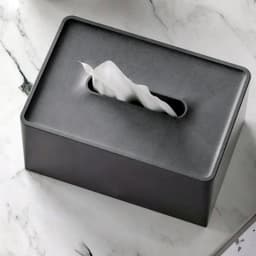 1PC Simple Solid Color Tissue Box Living Room Tissue Box Storage Box Plastic Bottom Cap Tissue Box