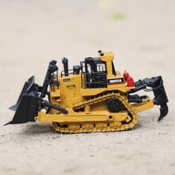 HUINA 1/50 High Simulation Alloy Toys Die-cast Navvy Loader Bulldozer Engineering Construction Car Toys for Boys Kids Xmas Gifts