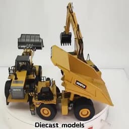 HUINA 1/50 High Simulation Alloy Toys Die-cast Navvy Loader Bulldozer Engineering Construction Car Toys for Boys Kids Xmas Gifts