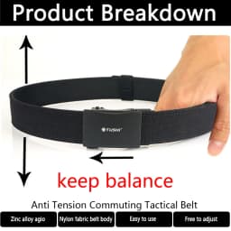 TUSHI New Military Belt for Men Sturdy Nylon Metal Automatic Buckle Police Duty Belt Tactical Outdoor Girdle IPSC Accessories