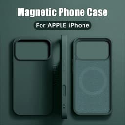 Luxury For iPhone 17 Pro Max Magnetic Phone Case For iPhone 15 14 13 12 11 16 Pro Max AIR Cases Magnetic Wireless Charging Cover