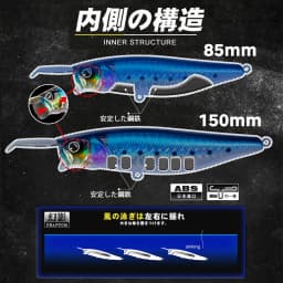 D1 Popper Fishing Lures Topwater Sinking Wobblers 85mm 150mm High Quality Hard Bait With Metal Lips Pencil Fishing Tackle