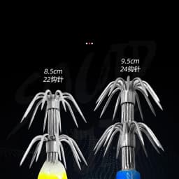 8.5cm 9.5cm Cuttlefish Jigs Octopus egi Lures Fishing Wood Shrimp Lure Luminous Squid Jig Squid Bait Spinnerbait Hook Shrimp