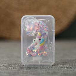 0-9 Number Birthday Candle,Happy Birthday Cake Candle， Unicorn Themed Party Supplies