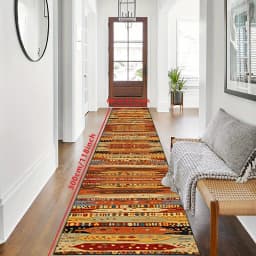 VIKAMABohemian Style Runner Rug Runner Mat Home Decoration Kitchen Rugs Entryway Hallway Bedroom Carpet Welcom Floor Mat Laundry