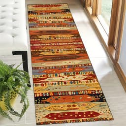 VIKAMABohemian Style Runner Rug Runner Mat Home Decoration Kitchen Rugs Entryway Hallway Bedroom Carpet Welcom Floor Mat Laundry