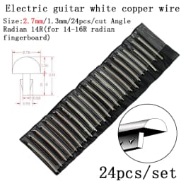 Fingerboard Frets Fret Wire For Electric Guitar Nickel Silver Stainless Steel 2.4MM 2.7mm 2.9MM HUATOOL