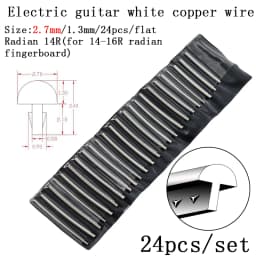 Fingerboard Frets Fret Wire For Electric Guitar Nickel Silver Stainless Steel 2.4MM 2.7mm 2.9MM HUATOOL