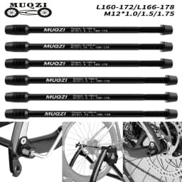 MUQZI Mountain Road Bike Trainer Thru Axle Adapter Conversion Kit Shaft Bike Wheels Quick Release Skewers M12-1.0/1.5/1.75