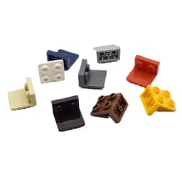 10 pcs lot 99207 Bracket 1x2-2x2 Inverted Building Blocks Moc Accessories Compatible with Brick Toys Children