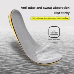 Memory Foam Insoles Sports Midsole Sweat-absorbent Insoles Sneaker Insert Breathable Deodorization Insole Shoe Accessories 1Pair