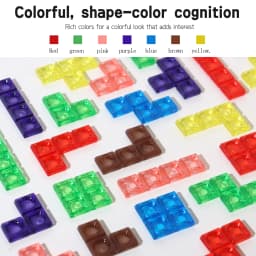 3D Transparent Tetris Puzzle Logic Thinking Brain Development Two-Player Tetris Logic Fun Educational Toy Two Versions Available