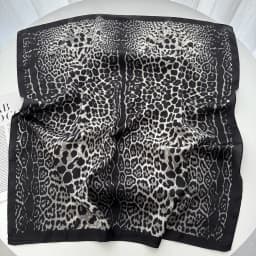 Luxury Floral Print Female Satin Neck Scarf Square Hair Scarves Foulard Head Band Shawls Wraps Neckerchief Bandana Women