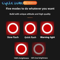 Bicycle Rear Light Creative Taillights Type-C Rechargeable MTB Road Bike Tail Light Cycling Back Lights for Night Riding Safety