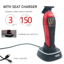 WMARK NG-XT1 Professional Beard Trimmer Hair Clipper 10000RPM Magnetic Motor DLC Blade With Base Charger Men's Grooming Machine