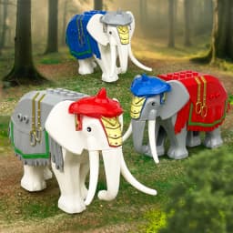 MOC City Animals Building Block Model Farm Ranch Scene Accessories Goat Wolf Pig Owl Flamingo Parrot Bird Zoo Kids Brick Toy T04
