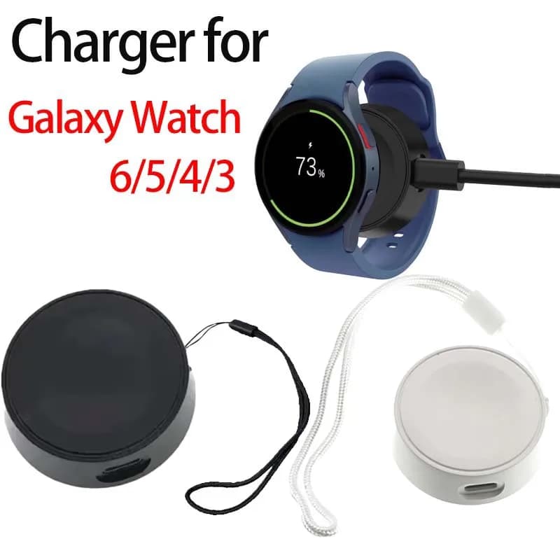 Keychain Watch Charging Cable Portable Charging Type C for Samsung Galaxy Watch 6 5 Classic Pro 4 3 Active 2 Fast Charging Dock