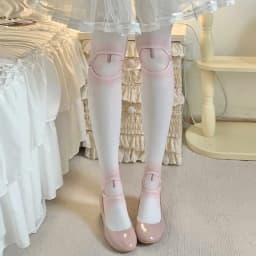 1pair Harajuku Novelty Lolita Pantyhose Japanese Gothic Anime Long Tube Socks Jointed Doll Style Tights Cosplay Stocking