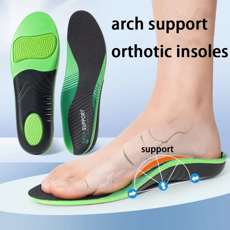 1 Pair New Sports Shock Absorption Quality Arch Support Shoe Sole Orthopedic Shoe Insoles for Men & Women Comfortable Running