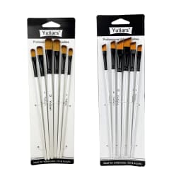 12 Pcs/set DIY Oil Acrylic Painting Art Paint Brushes Supplies Nylon Hair Wooden Handle Watercolor Paint Brush Pen Set Learning