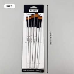 12 Pcs/set DIY Oil Acrylic Painting Art Paint Brushes Supplies Nylon Hair Wooden Handle Watercolor Paint Brush Pen Set Learning