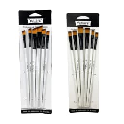12 Pcs/set DIY Oil Acrylic Painting Art Paint Brushes Supplies Nylon Hair Wooden Handle Watercolor Paint Brush Pen Set Learning