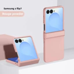 Solid Color Fully Wrapped Skin Feel Hinge Protective Phone Case for Samsung Z Flip 8 7 FE 6 5 4 3 Flip7 Flip6 Hard Plastic Cover