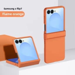 Solid Color Fully Wrapped Skin Feel Hinge Protective Phone Case for Samsung Z Flip 8 7 FE 6 5 4 3 Flip7 Flip6 Hard Plastic Cover