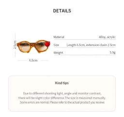 Apple Glasses Hair Clip for Women Girl Cute Side Duckbill Clip Hairpins New Fashion Versatile Hair Accessories Gift Christmas M