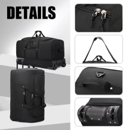 Multifunctional Trolley Travel Bag for Men, Suitable for Business Trips, Travel, and Boarding, Can Be Used as a Backpack, with Wheels, for International Travel