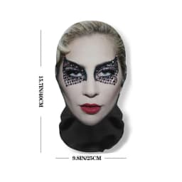 3D Printed Funny Mask Cosplay Pop Singer Lady gaga Full Face Elastic Mesh Breathable Masks Balaclava Headcovers Fan Props