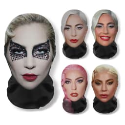 3D Printed Funny Mask Cosplay Pop Singer Lady gaga Full Face Elastic Mesh Breathable Masks Balaclava Headcovers Fan Props
