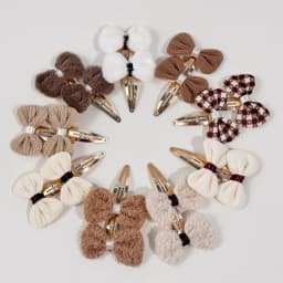 18/24pcs Fabric Hair Bows Hair Clips Winter Bows Barrettes Clips Kids Girls Alloy Hairpin for Children Kids Hair Accessories