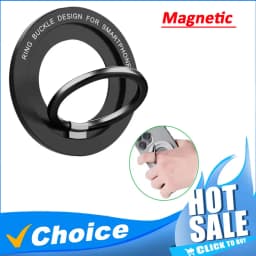Magnetic for Magsafe Phone Holder Stand Mini Magnet Finger Ring Socket Cellphone Bracket for IPhone 16 15 14 13 12Pro/Max