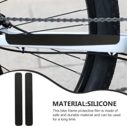 2Pcs Chain Protector Bike Frame Decals Silicone Chain Stay Protector Scratch-Resistant Chain Care Guard Bike Accessories