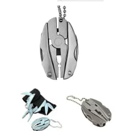 Multitool Folding Pliers Stainless Steel Keychain EDC Tool with Knife Screwdriver for Outdoor Camping Survival Emergency Kit