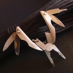 Multitool Folding Pliers Stainless Steel Keychain EDC Tool with Knife Screwdriver for Outdoor Camping Survival Emergency Kit