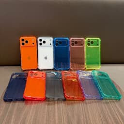 Shockproof Neon Soft TPU Clear Case For iPhone 18 17 Pro Max 16 15 14 13 12 11 XR XS X 7 8 Plus Camera Protection Silicone Cover