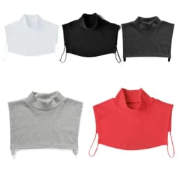 Women Men Half Top Dickey Detachable Removable Fake Collar Neck Warmer False Pullover Turtleneck