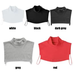 Women Men Half Top Dickey Detachable Removable Fake Collar Neck Warmer False Pullover Turtleneck