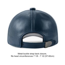 Feinion Adjustable Men's Genuine Cowhide Leather Baseball Cap for Fall Winter Outdoor Sports Hat