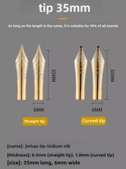 1PC JINHAO Fountain Pen Iridium Replaced EF/F/M Nib For 9019/X159/82/82 mini/100/9056/9036 Office School Supplies Stationery