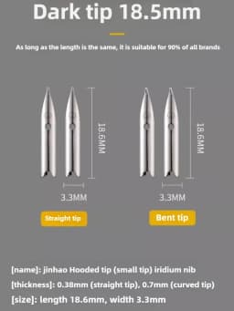 1PC JINHAO Fountain Pen Iridium Replaced EF/F/M Nib For 9019/X159/82/82 mini/100/9056/9036 Office School Supplies Stationery