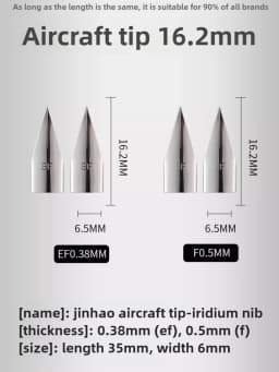 1PC JINHAO Fountain Pen Iridium Replaced EF/F/M Nib For 9019/X159/82/82 mini/100/9056/9036 Office School Supplies Stationery