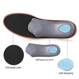 Leather Orthotic Flat Feet Arch Support Orthopedic Insole for Shoe Sole Insole for Feet Men Women O/X Leg Corrected Unisex